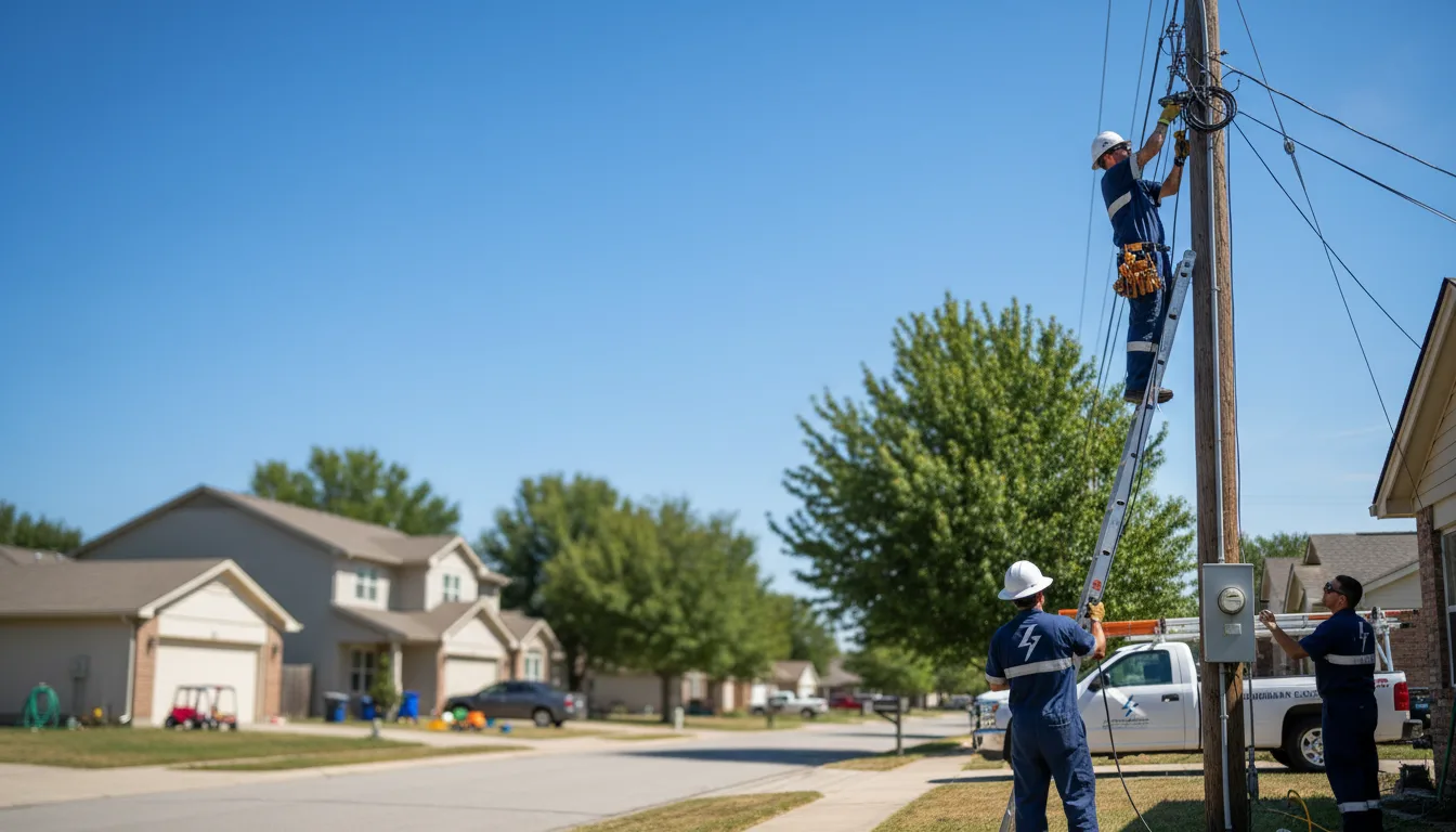 Residential electrician providing installation services in Brumley, MO
